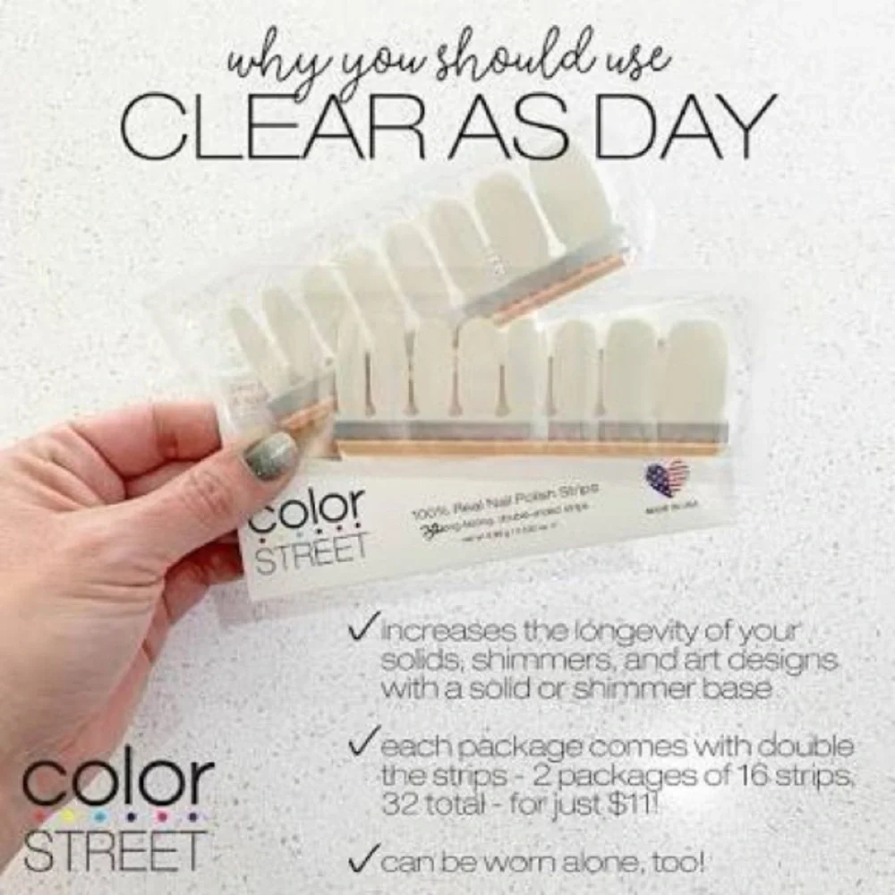 Color Street Clear As Day Nail Strips